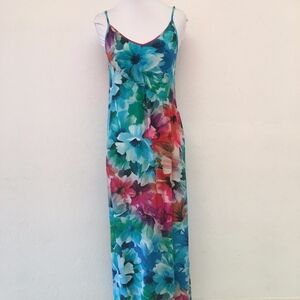 Yumi Kim Floral Slip Silk Maxi Dress Size XS